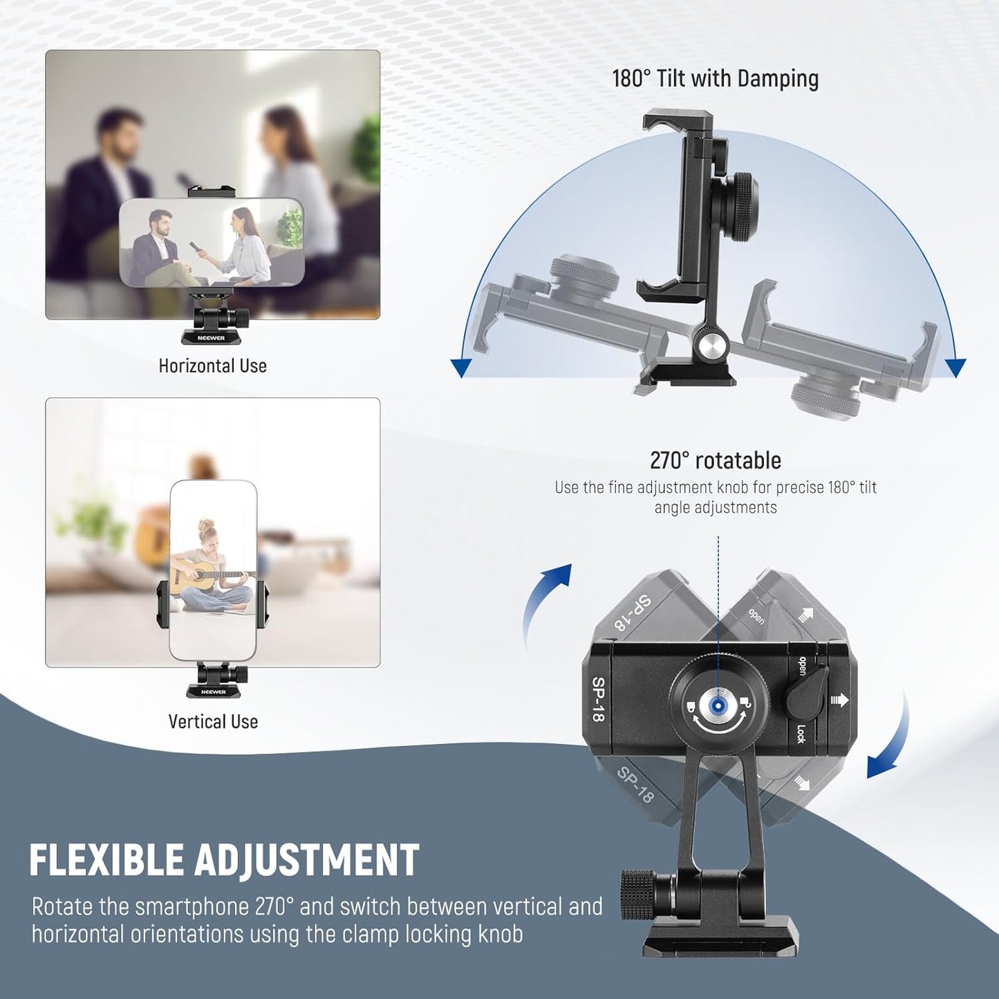 Neewer SP-18 Phone Tripod Mount Arca Swiss