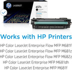 HP CF470X 657X Black Toner - High-Yield LaserJet Cartridge