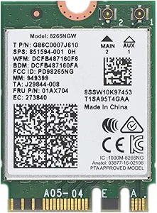 Intel 8265ngw Dual Band Wireless-AC WiFi Card
