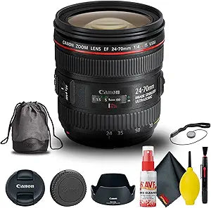 Canon 6313B002 EF 24-70mm f/4L IS USM Lens Kit