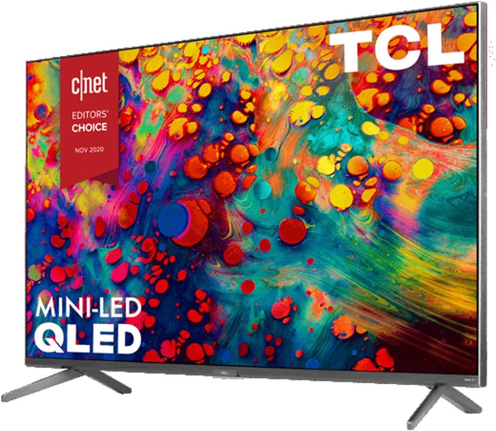 TCL 65R635 65" 4K QLED Roku TV Bundle