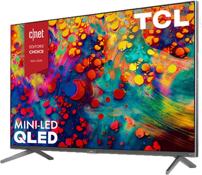 TCL 65R635 65" 4K QLED Roku TV Bundle