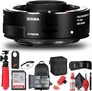 Sigma 879101 1.4X Teleconverter Canon EF Bundle