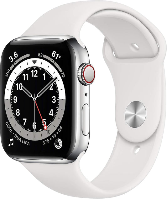 Apple Series 6 44mm Steel Watch GPS Cellular Renewed
