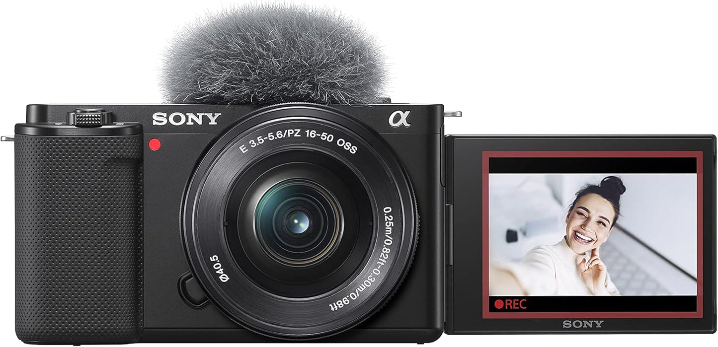 Sony ILCZV-E10/W Alpha ZV-E10 Renewed Mirrorless Vlog Camera