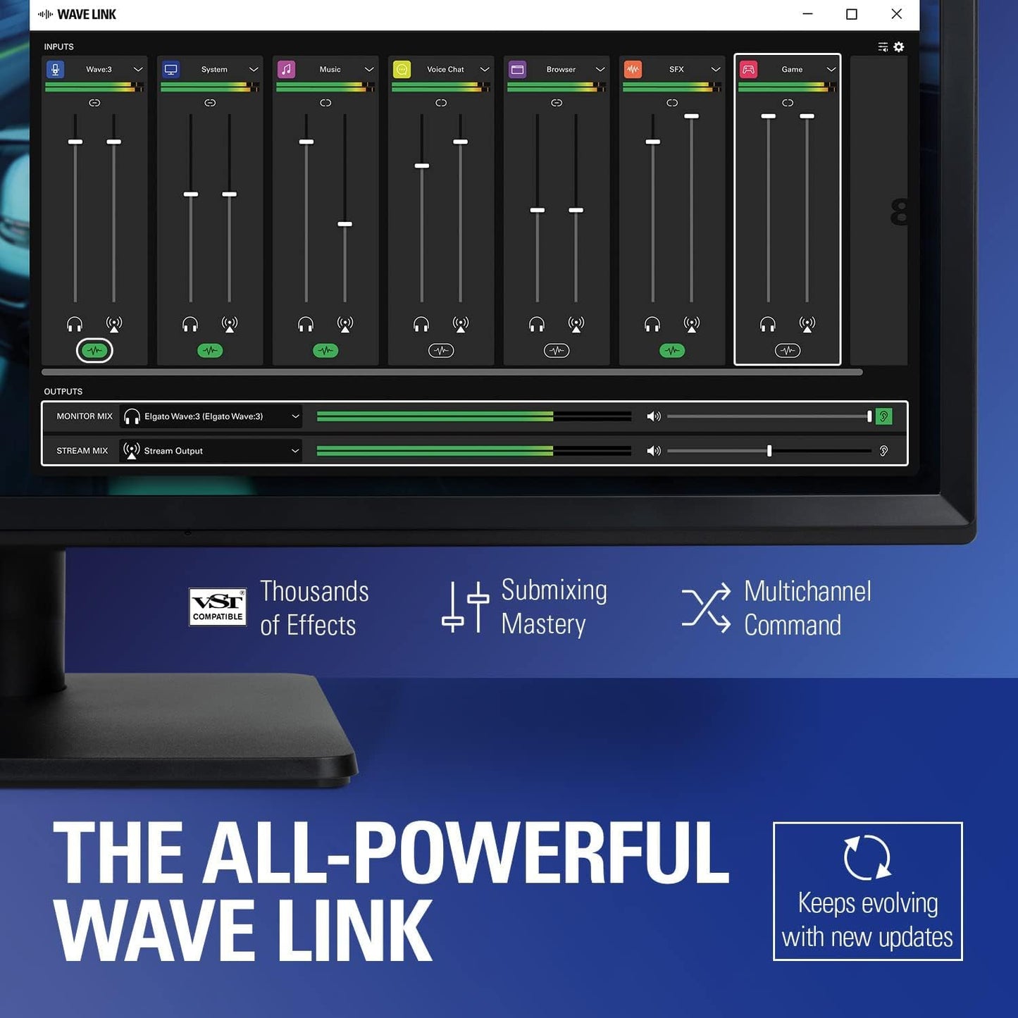 Elgato Wave:3 Premium USB Condenser Microphone Streaming