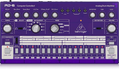 Behringer RD-6 Analog Drum Machine Purple Translucent
