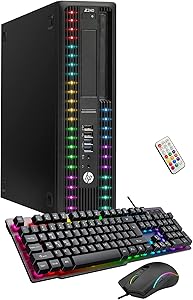 HP Z240 SFF RGB Gaming PC i5-6500 8GB 256GB SSD Renewed