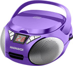 Magnavox MD6924 Portable CD Boombox AM/FM Radio Purple