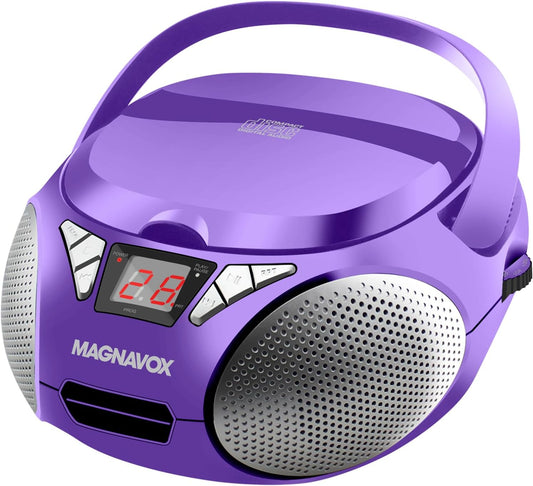 Magnavox MD6924 Portable CD Boombox AM/FM Radio Purple