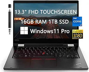 Lenovo 20VKS0MG00 Touchscreen Laptop, i7, 16GB, 1TB SSD, Windows 11 Pro — main product image