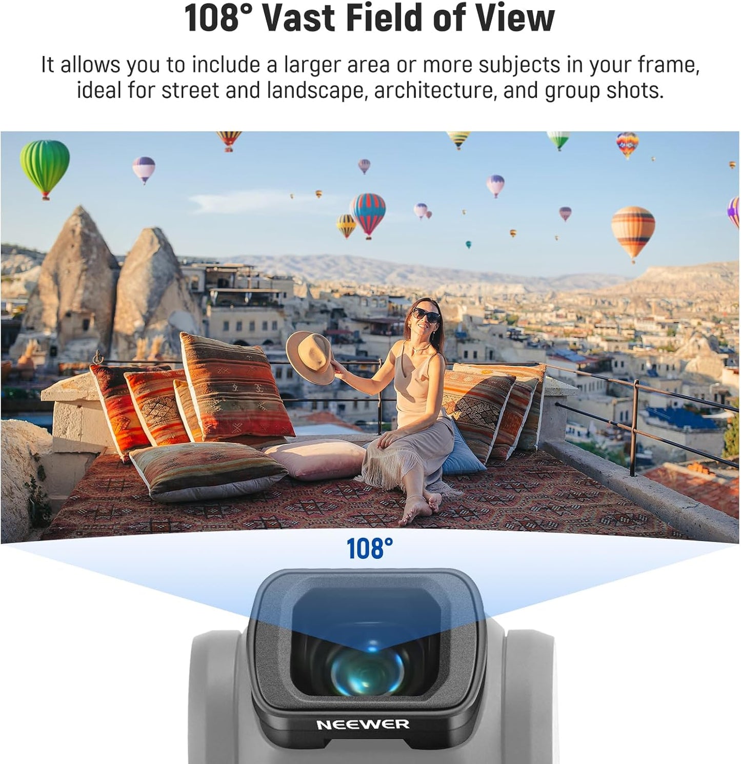 Neewer 10103763 0.75X Wide Angle Lens DJI Pocket 3