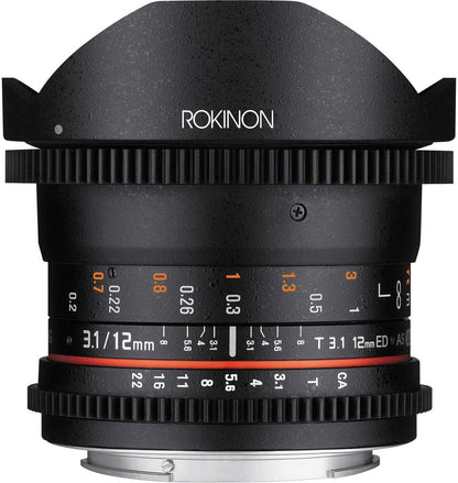 Rokinon DS12M-NEX 12mm T3.1 Cine Fisheye Sony E-Mount