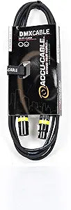 Accu Cable AC3PDMX10 10ft 3-Pin DMX Lighting Cable