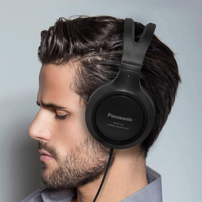 Panasonic RP-HT161-K Over-Ear Wired Headphones Extra Bass