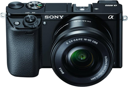 Sony ILCE6000L/B Alpha a6000 Mirrorless Camera 16-50mm Lens Renewed