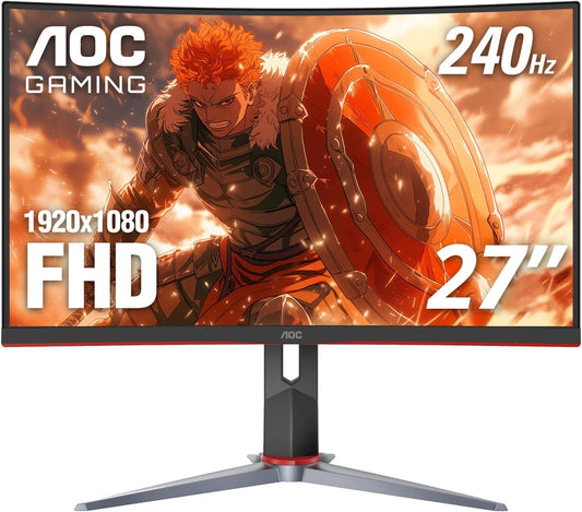 AOC C27G2Z 27" Curved 240Hz 0.5ms FHD FreeSync Gaming Monitor