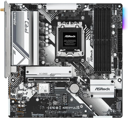 ASRock A620M PRO RS WIFI AMD Ryzen AM5 Motherboard