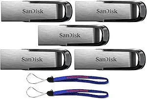 SanDisk Ultra Flair 64GB USB 3.0 Flash Drive 5-Pack — main product image