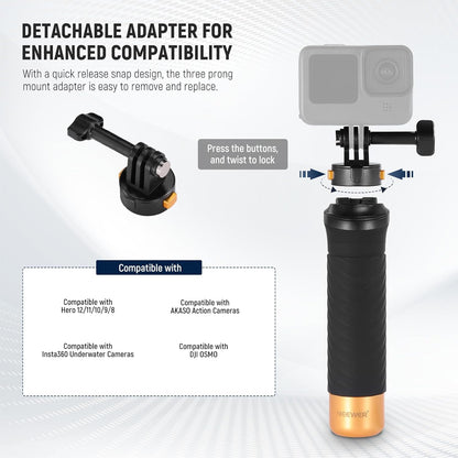 Neewer 10104192 Floating Hand Grip Action Camera