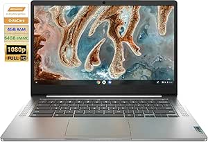 Lenovo Chromebook 14in FHD Laptop Renewed Bundle