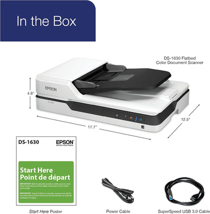 Epson DS-1630 Document Scanner, 25ppm, ADF