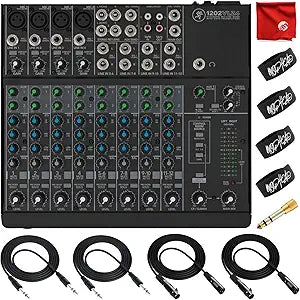 Mackie MAC1202VLZ4 12-Channel Mixer Bundle