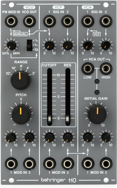 Behringer 0644216633401 110 VCO/VCF/VCA Eurorack Module