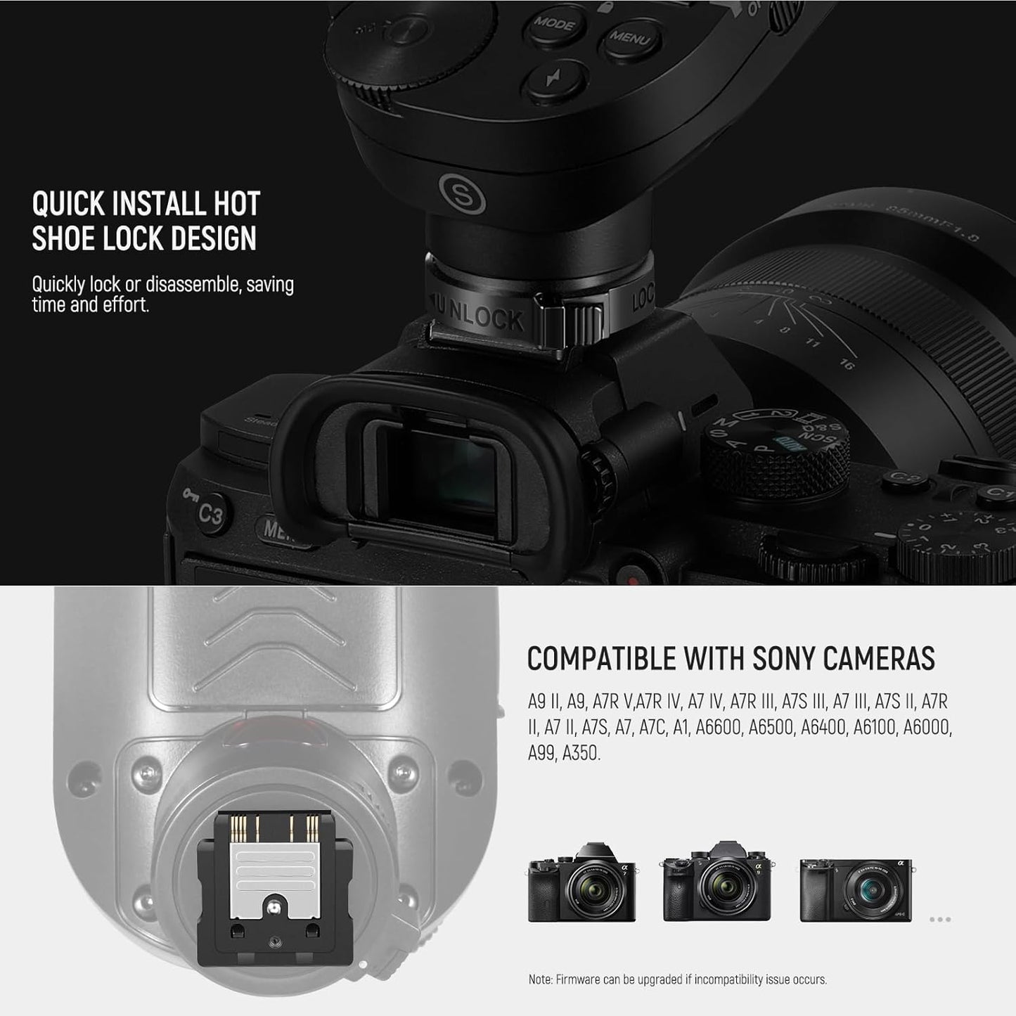 Neewer 10101984 QPRO-S TTL - Wireless Flash Trigger for Sony