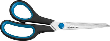 Westcott E-30282 Left Handed Soft Grip Scissors 8-inch