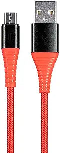 Monoprice 131194 AtlasFlex USB 2.0 Micro B Cable Red