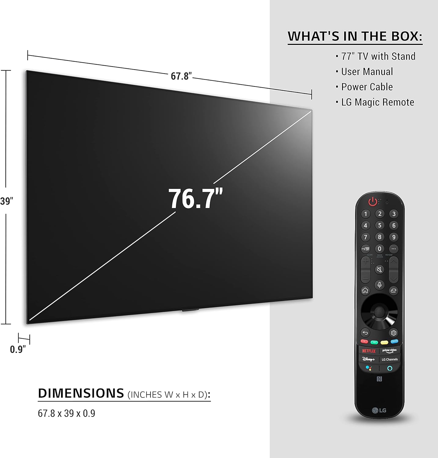 LG OLED77G1PUA G1 Series 77" 4K Smart OLED evo TV Renewed