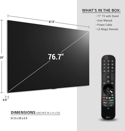 LG OLED77G1PUA G1 Series 77" 4K Smart OLED evo TV Renewed