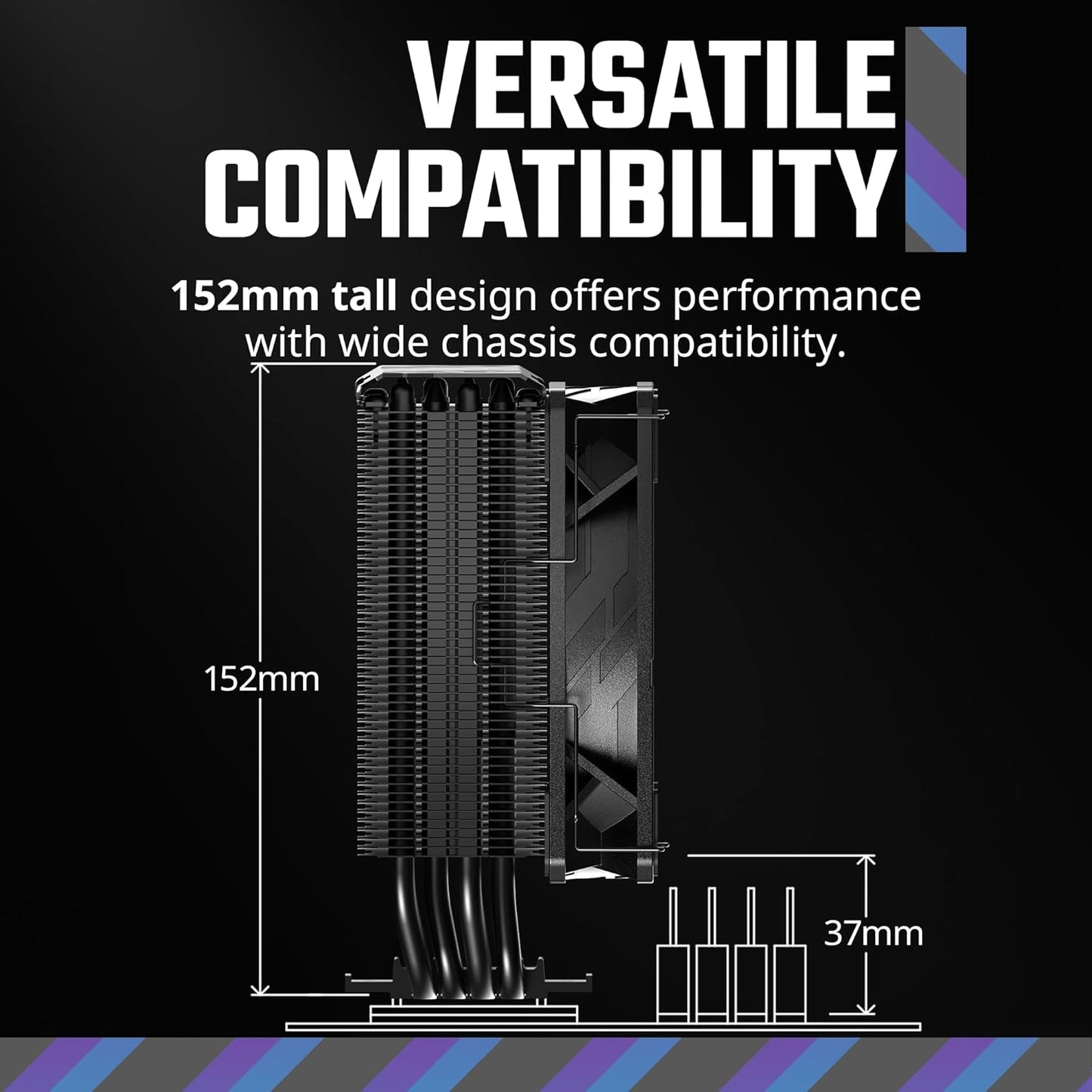Cooler Master RR-212S-25PZ-R1 Hyper 212 Pro aRGB CPU Cooler