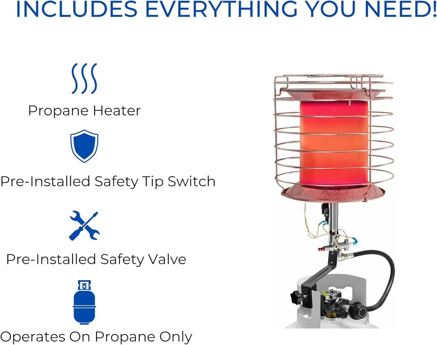 Avenger FBDTP360 360 Tank Top Propane Heater