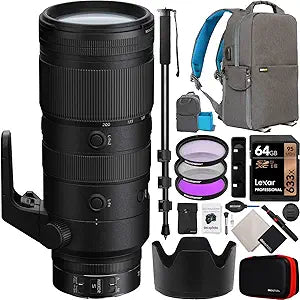 Nikon E11NKZ70200F28 Z 70-200mm f/2.8 VR S Lens Bundle