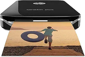 HP 2FR86A#B1H Sprocket Plus Photo Printer Black