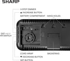 Sharp Flechazo-0401 Oversized LED Clock with Temperature