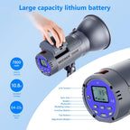 Neewer 90091770 600W Battery Powered Studio Flash Kit