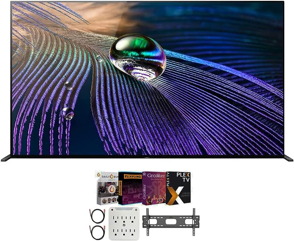 Sony E6SNXR55A90J 55" OLED 4K Smart TV Bundle