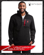 Spyder Sweater Quarter Zip Pullover Fleece Mock Neck