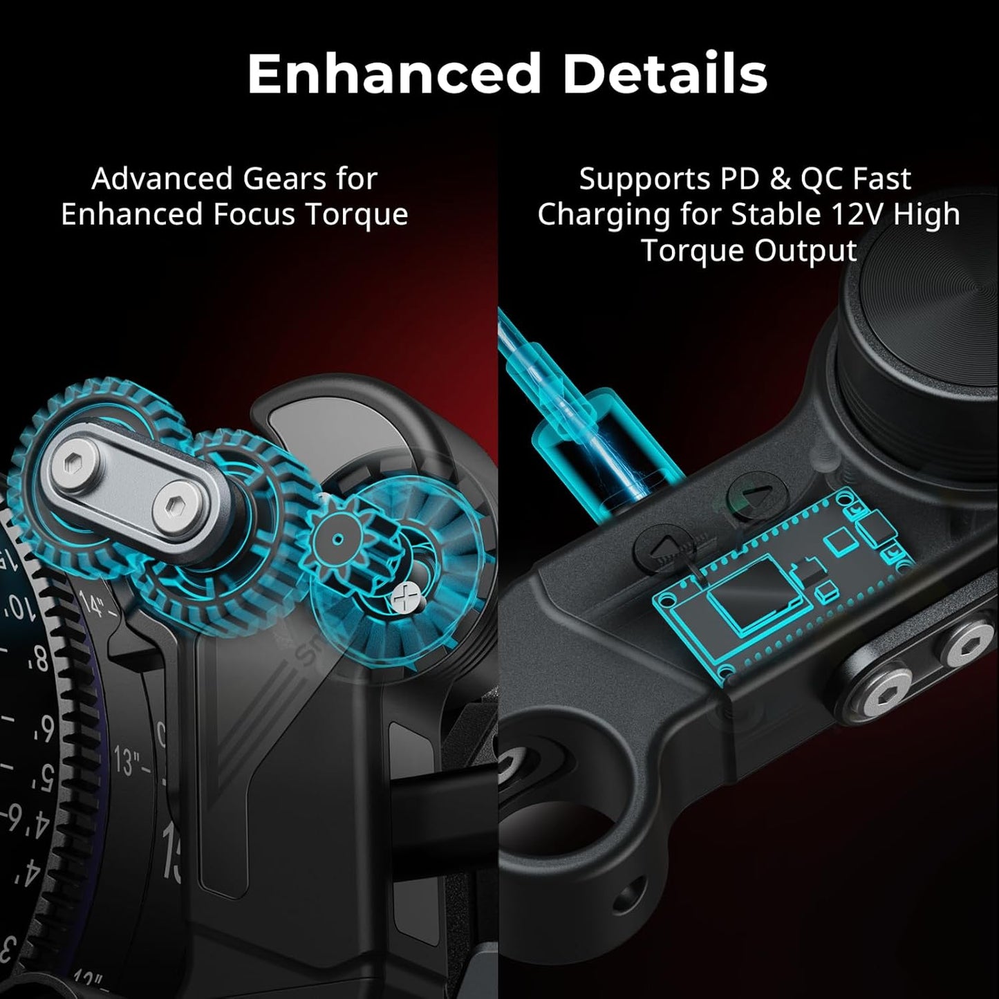 SmallRig 4296 Wireless Follow Focus Kit (Lite) Handwheel Controller