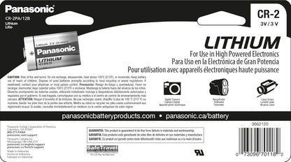 Panasonic CR-2PA/12B CR2 3V Lithium Batteries 12-Pack