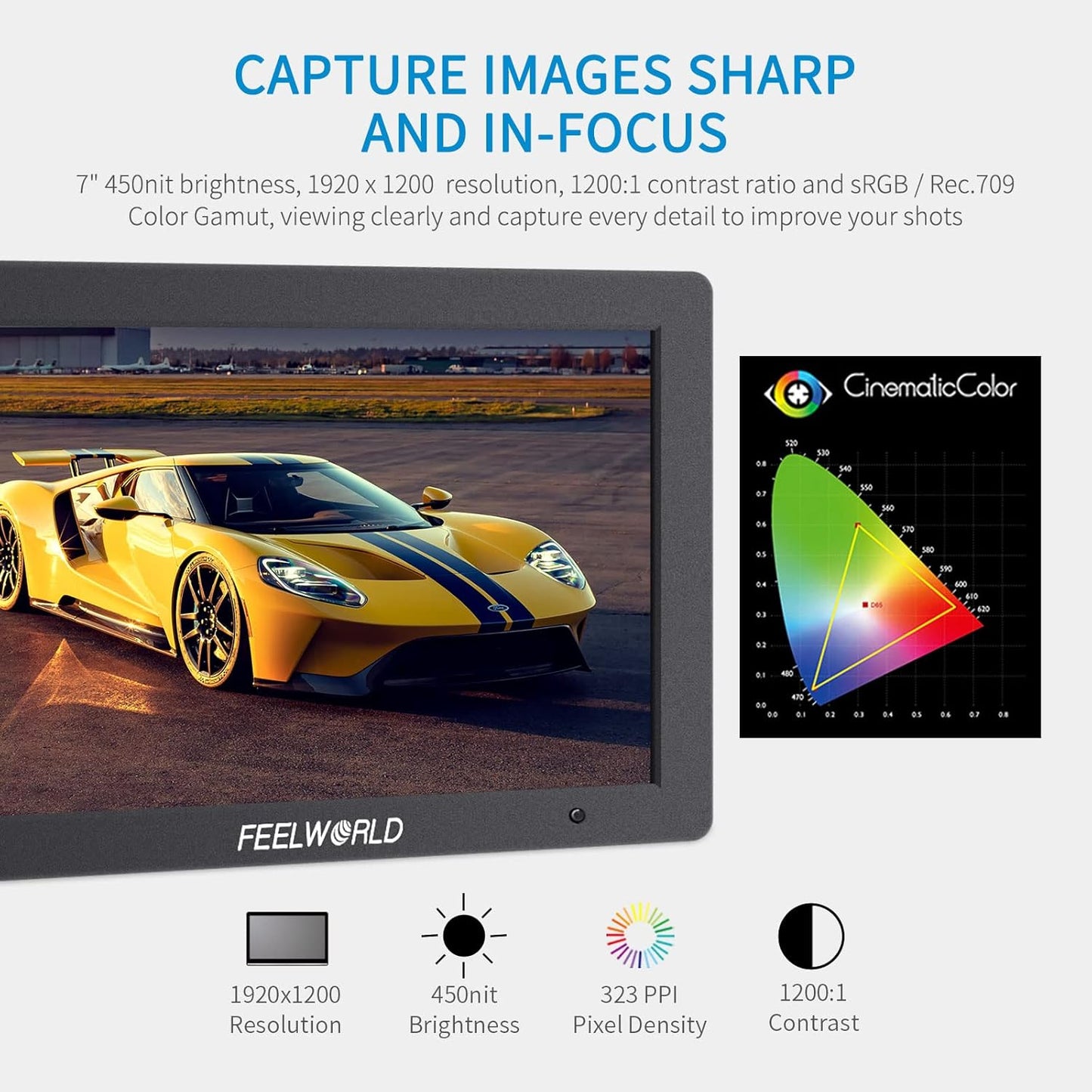 FEELWORLD T7 PLUS 7 Inch 4K HDMI Camera Field Monitor