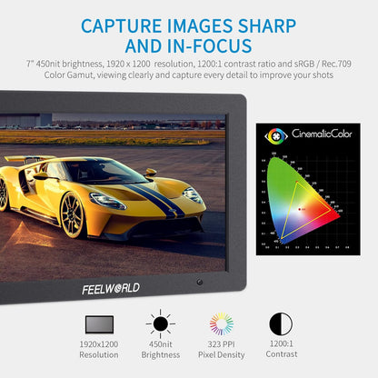 FEELWORLD T7 PLUS 7 Inch 4K HDMI Camera Field Monitor