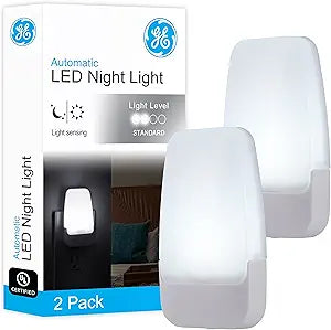 GE 55991 LED Dusk-to-Dawn Night Light 2-Pack