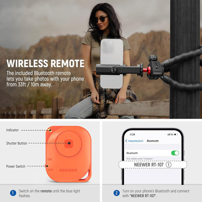 Neewer 10103059 iPhone Vlogging Kit with Tripod