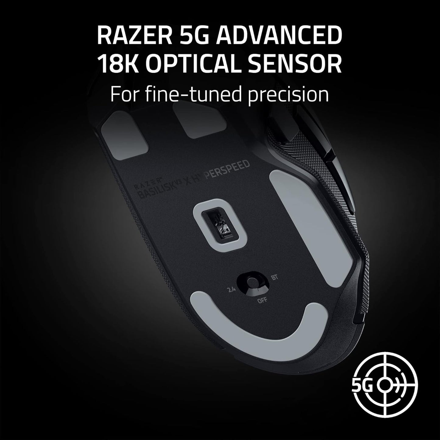 Razer RZ01-04870100-R3U1 Basilisk V3 X Hyperspeed Gaming Mouse - Wireless RGB
