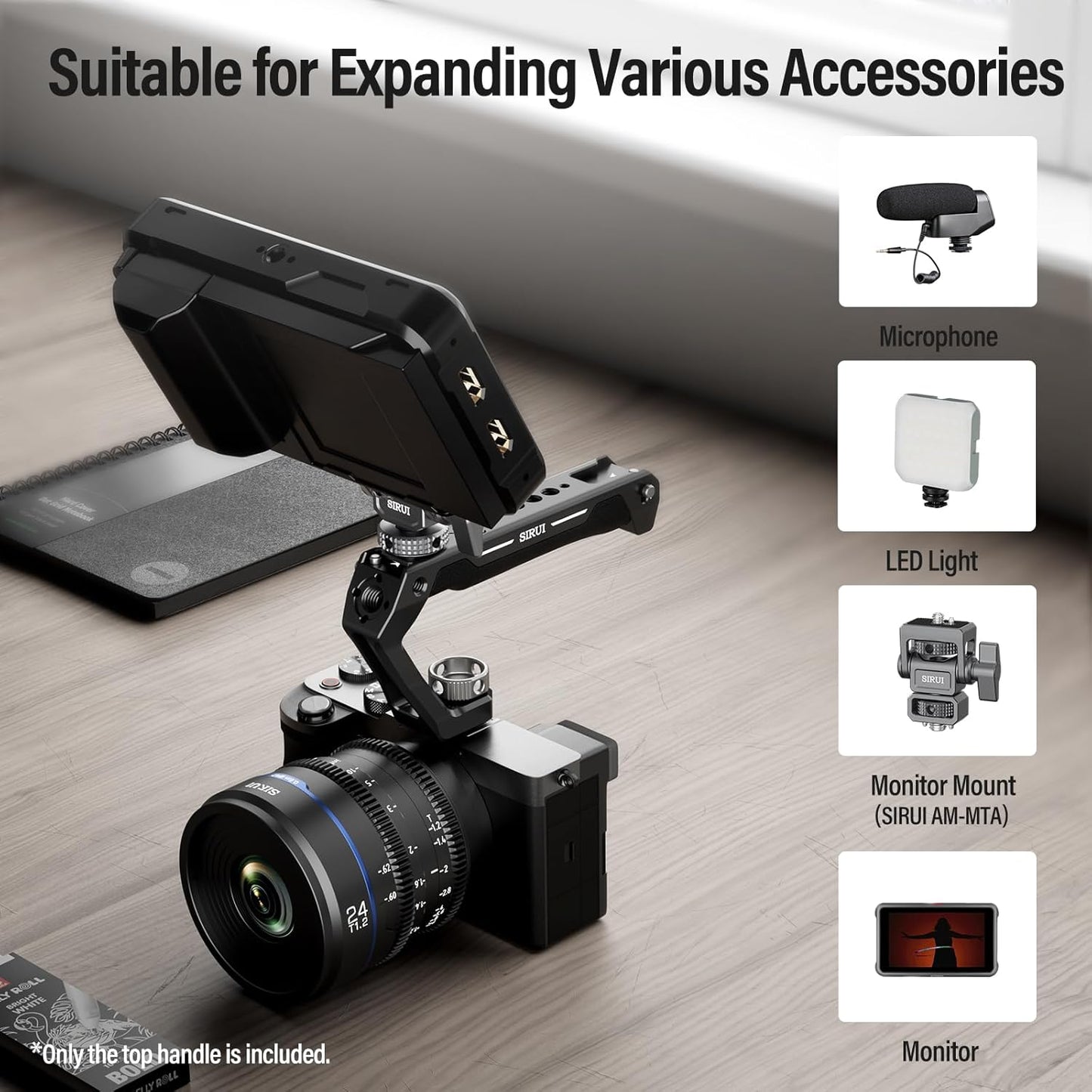 Sirui AM-THC Cold Shoe Mount Camera Top Handle
