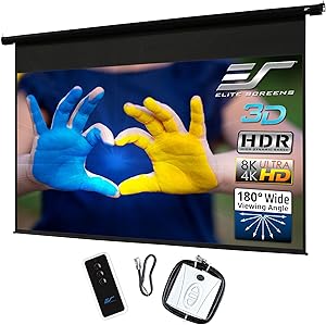 Elite Screens Electric84H-Z Spectrum 84-inch Motorized Projector Screen — main product image